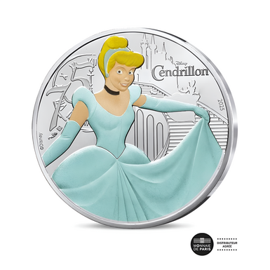 Колекційна срібна монета Disney Classic "Попелюшка", 10 євро, 2025 рік