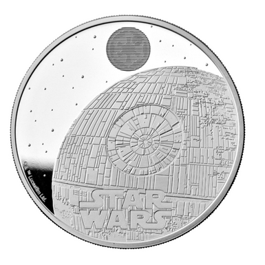 Срібна монета 1oz Зоряні Війни: Зірка Смерті 2 фунти 2024 Великобританія (пруф)
