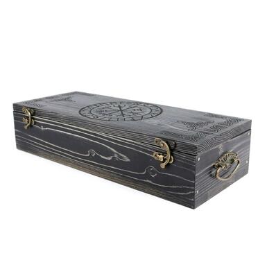 Wooden gift box for axe from Topor & Molot