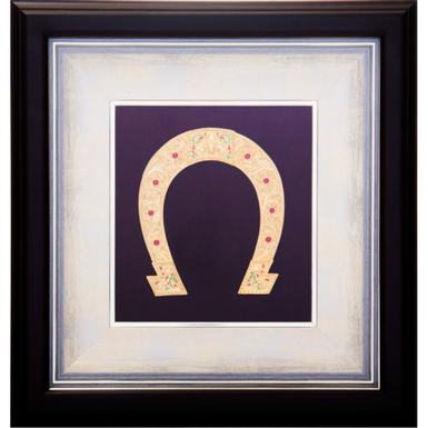 Collage "Horseshoe" with Swarovski stones
