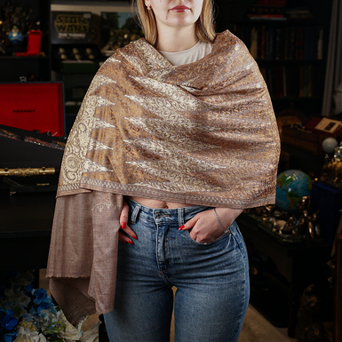 Cashmere scarf "Breath of the East" an wool 