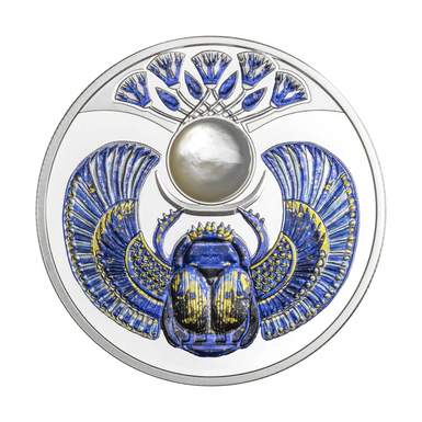 Срібна монета з перлиною "Scarab", 1 долар, 2026