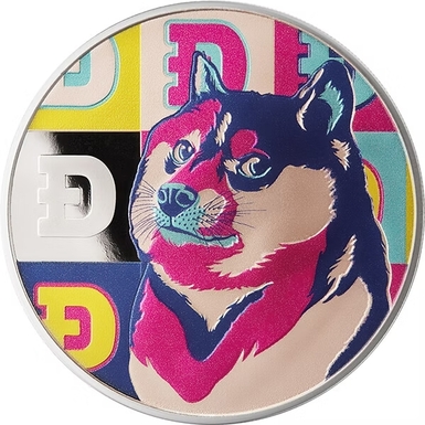 Silver coin "Dogecoin"