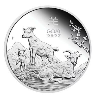 Lunar III Silver Coin (Year of the Goat 2027), 50 cents (Australia)