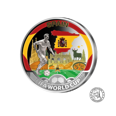 Collector coin "Spain: FIFA World Cup", 1/2 dollar, 2026