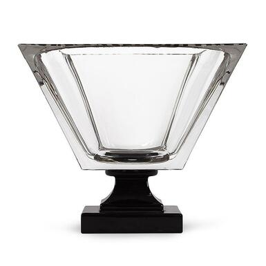 Foggy Fruit Bowl with a gold-plated rim by Cre Art