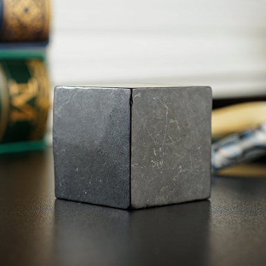 Куб із шунгіту "Тьма" від Stone Art Designe (295 г)
