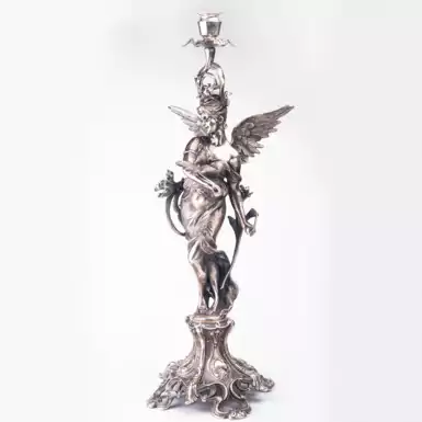 Silver hand-made candlestick «The Messenger of Heaven»