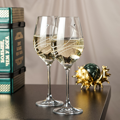 Хрустальные бокалы для белого вина «Mirach» от Royal Buckingham