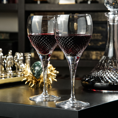 Crystal glasses for red wine «Laurus» from Royal Buckingham