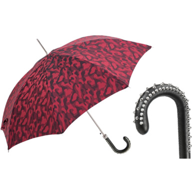 Umbrella "RED CAMOUFLAGE" from Pasotti general view and handle.png