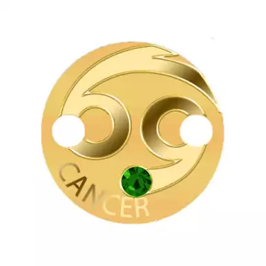 Коллекционная золотая монета-браслет «Zodiac Cancer» реверс