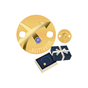 Коллекционная золотая монета-браслет «Zodiac Sagittarius» монеты и футляр.jpg