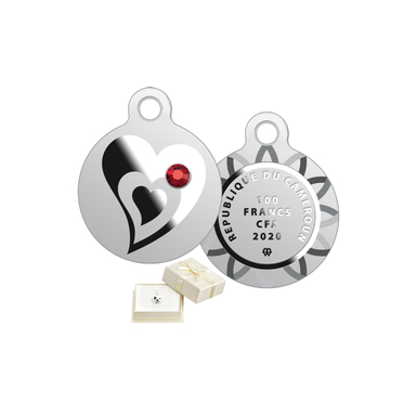 Collectible silver coin-pendant "Pendant with a heart" set.jpg