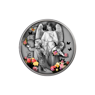 Коллекционная серебряная монета «Guardian angel» реверс.jpg