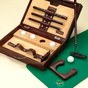Portable golf set "THESIUS Brown" by Renzo Romagnoli 3.jpg