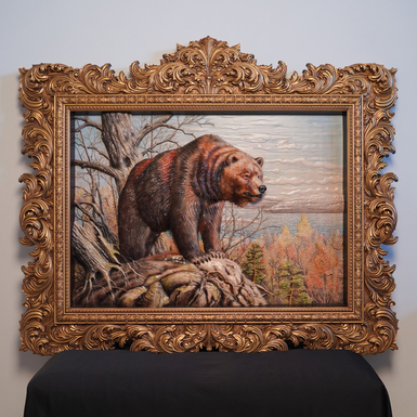 картина медведь дерево