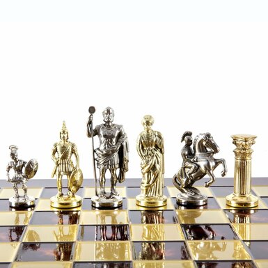 Шахматы «Греко-римские RED» от Manopoulos - купить в интернет 