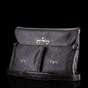 Set of bags for Talit and Tefillin "770" black Italian leather