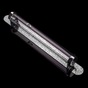 Holy scroll case (mezuzah) transparent stainless steel
