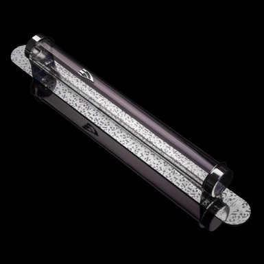 Holy scroll case (mezuzah) transparent stainless steel