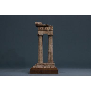 Model of an ancient temple
