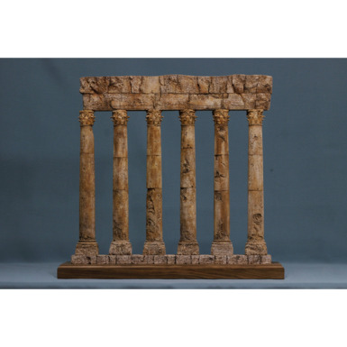 Model of the temple of Jupiter in Baalbek