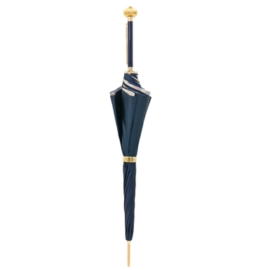 Women's umbrella "Navy Bridles" by Pasotti folded