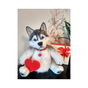 Toy "Husky with a heart"