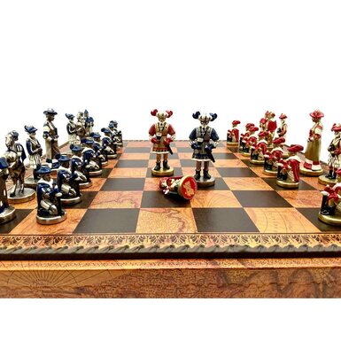 Тематический эксклюзивный набор шахмат из серии "Landsknecht" от бренда Italfama