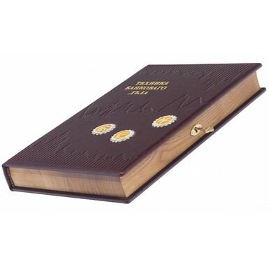 Buy a banknote holder made of genuine leather, decorated with gold and silver