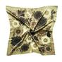 Шелковый платок “Camo” от OLIZ c цветами в Петриковском стиле 100*100,60*60