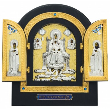 Folding icon of the Kiev-Pechersk Mother of God
