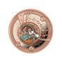 серебряная монета-кулон с покрытием розовым золотом capricorn 
