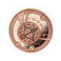 серебряная монета-кулон с покрытием розовым золотом sagittarius