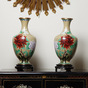 Пара винтажных ваз "Cloisonné", середина ХХ века
