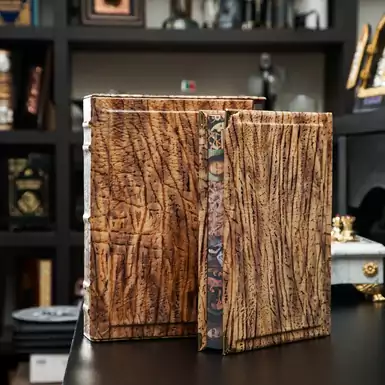 Book and case in back