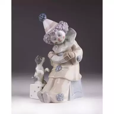 original porcelain clown figurine