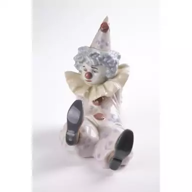 exclusive porcelain figurine of a clown