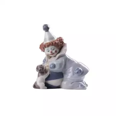 купить уникальную фарфоровую статуэтку клоуна