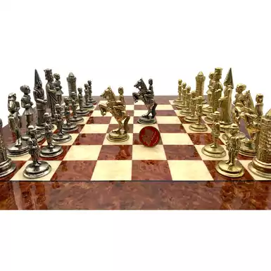 шахматы с цинковыми фигурами