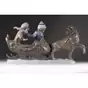 unique porcelain figure sledding
