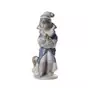 porcelain figurine of a boy with dogs