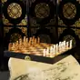 антикварные шахматы из слоновой кости orient