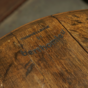 wine barrel table
