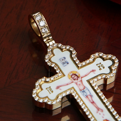 хрест із діамантами купити в україні