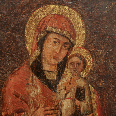 купити старовинну ікону божа матір в україні