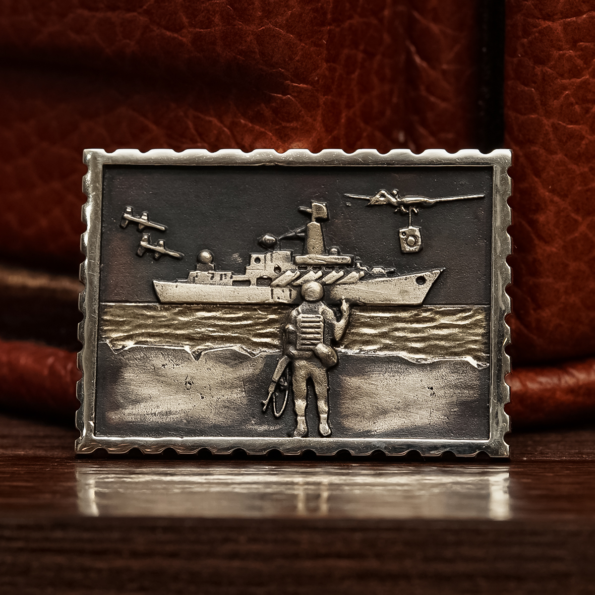  Серебряная марка "оберег украинца" - «Русский корабль» 