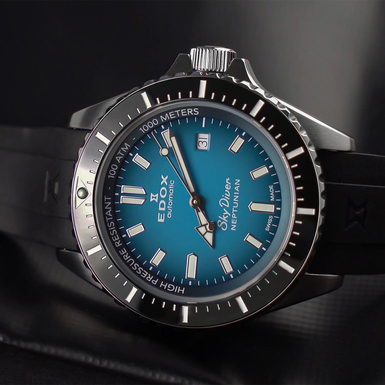 наручний годинник black and blue від edox