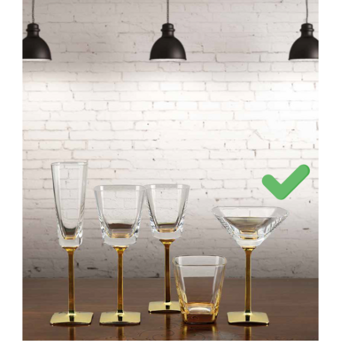 Buy a set of cocktail glasses